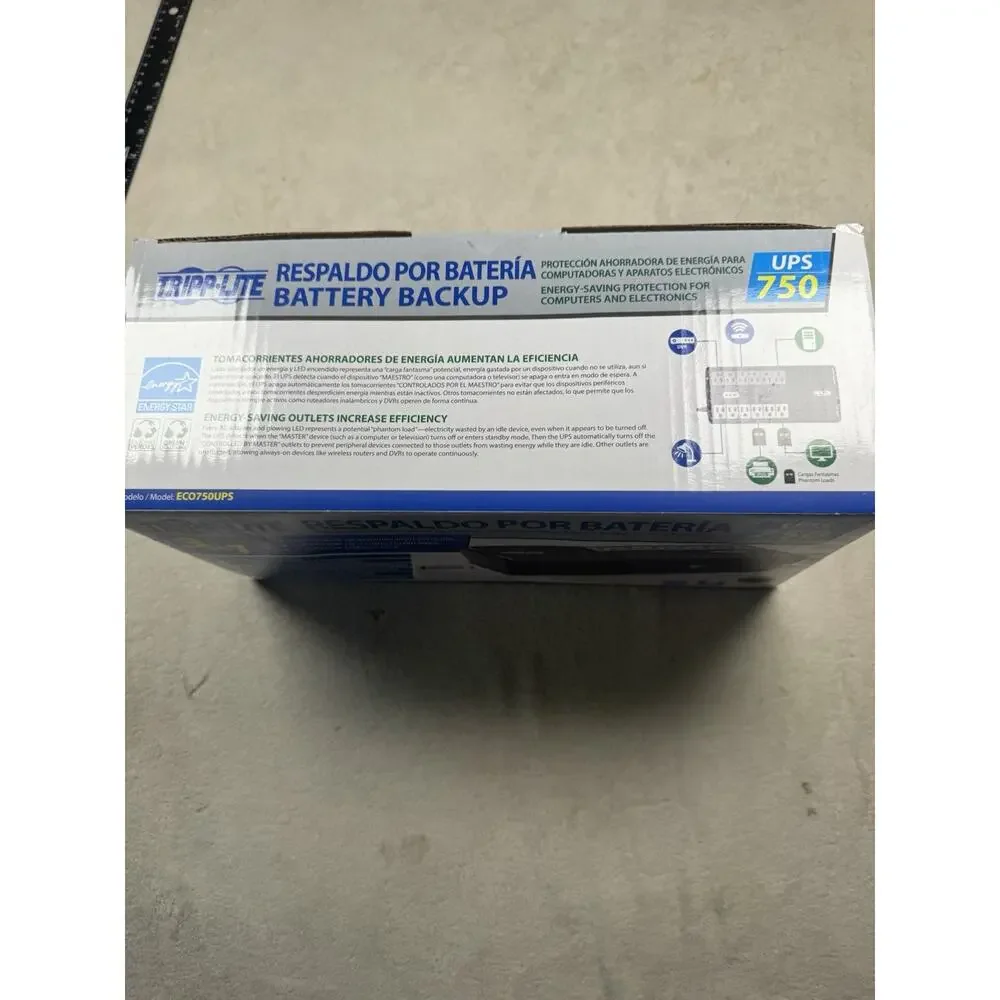 Tripp Lite ECO750UPS 750VA 450W UPS Battery Backup 12 Outlet NEW SEALED